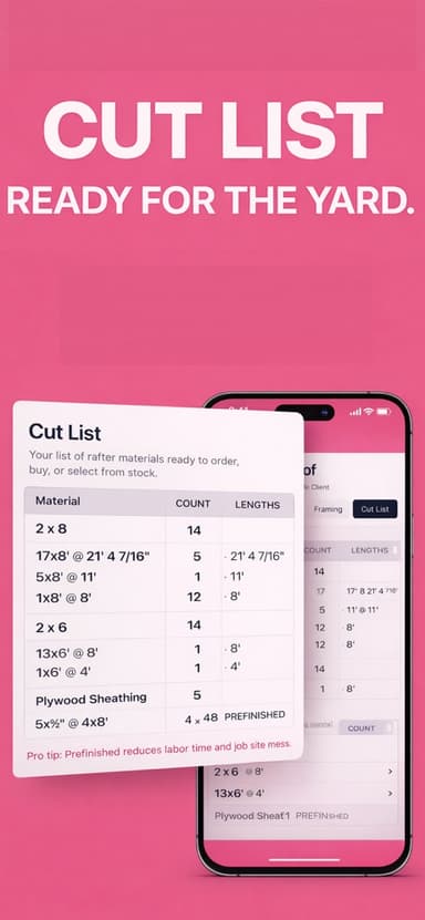 Rafter Builder screenshot 3